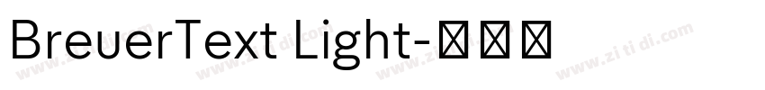 BreuerText Light字体转换